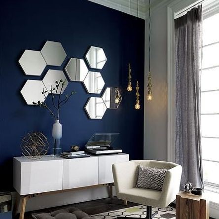 Cermin Hexagon | Akrilik Mirror Wall Sticker | Dekorasi Hiasan Dinding Kaca Hexagonal Dekorasi