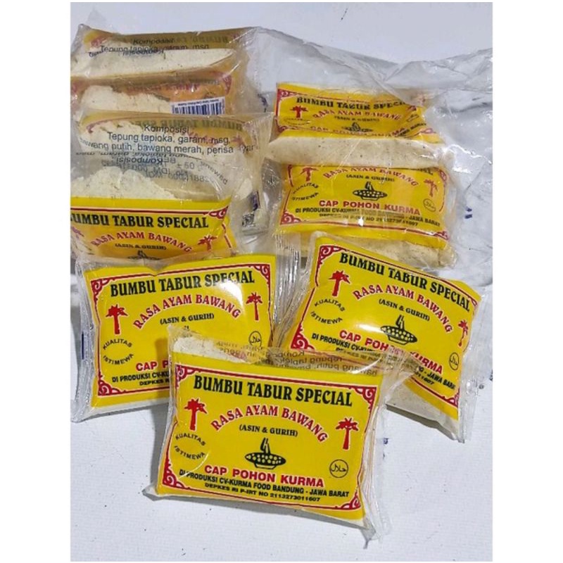 

Bumbu tabur ayam bawang cap pohon kurma