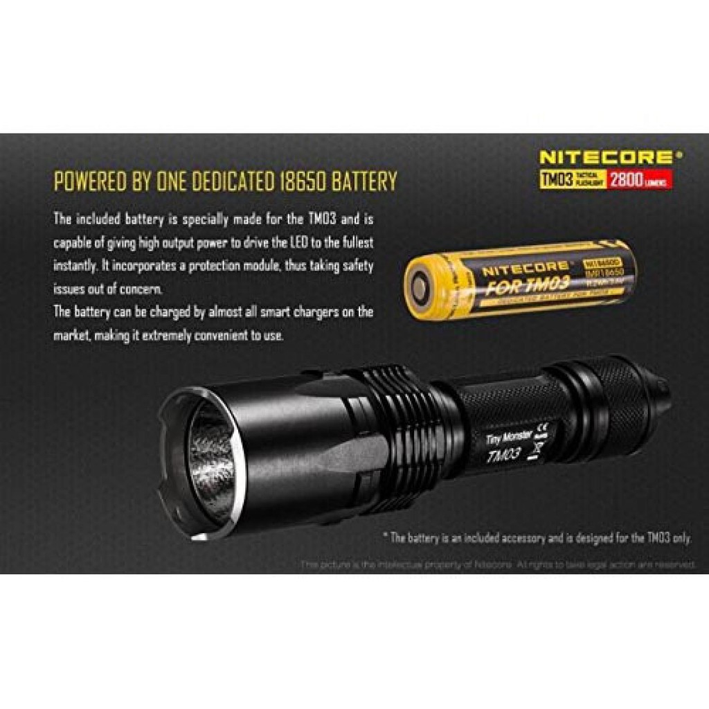 Thomgear Nitecore Tm03 Tiny Monster Senter Led Cree Xhp70 2800 Lumens Probolinggo Paiton Jm