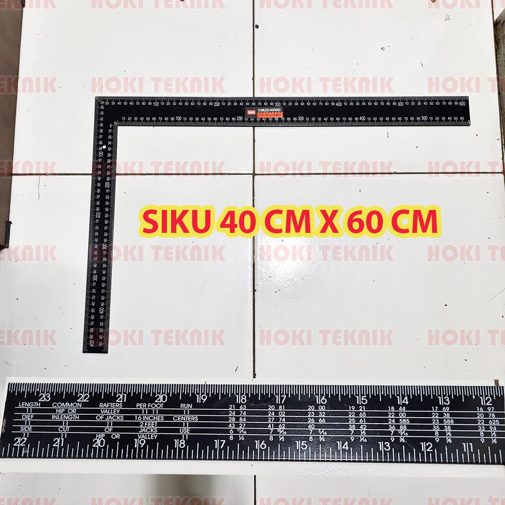 

Penggaris siku 40 cm x 60 cm Mistar Siku Tukang 40x60