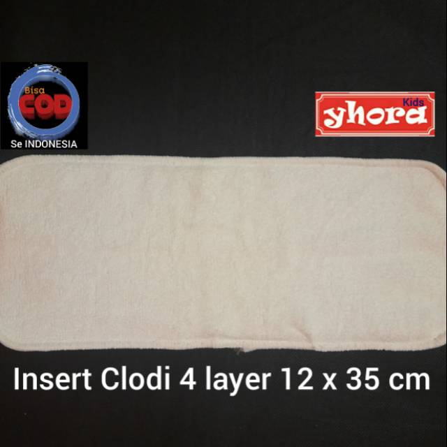 COD Insert clodi 4 layer microfiber insert handuk lapisan penyerap pipis dalaman popok kain bayi
