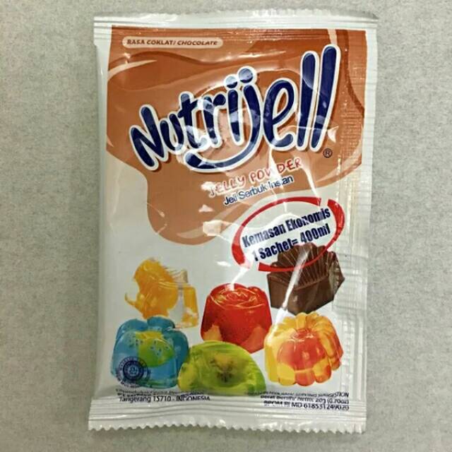 

NUTRIJELL COKLAT 20gr isi 12 sachet tepung agar serbuk agaragar jelly puding powder pudding nutrijel chocolate