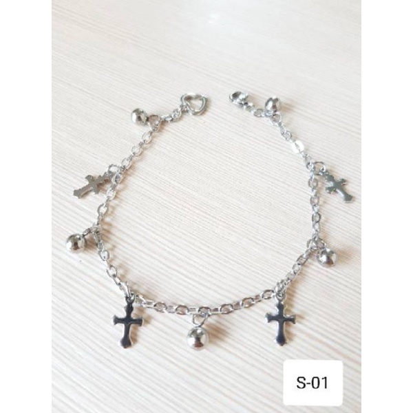 Gelang Tangan dan Kaki Salib Gelang Titanium Import3