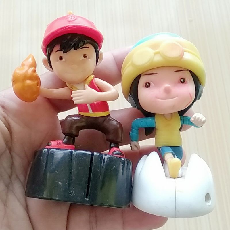Paket 2 Mainan / Pajangan Patung Figure BoBoiBoy & Ying Toys Bekas