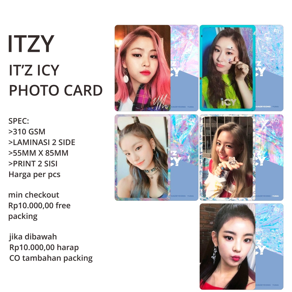 photocard itzy ICY UNOFFICIAL