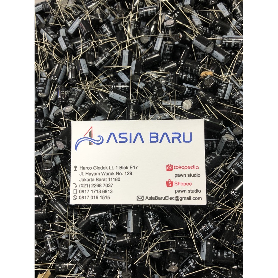 Kapasitor capacitor elco 1000 uf 16v / 1000 16v / 1000 uf 16 v