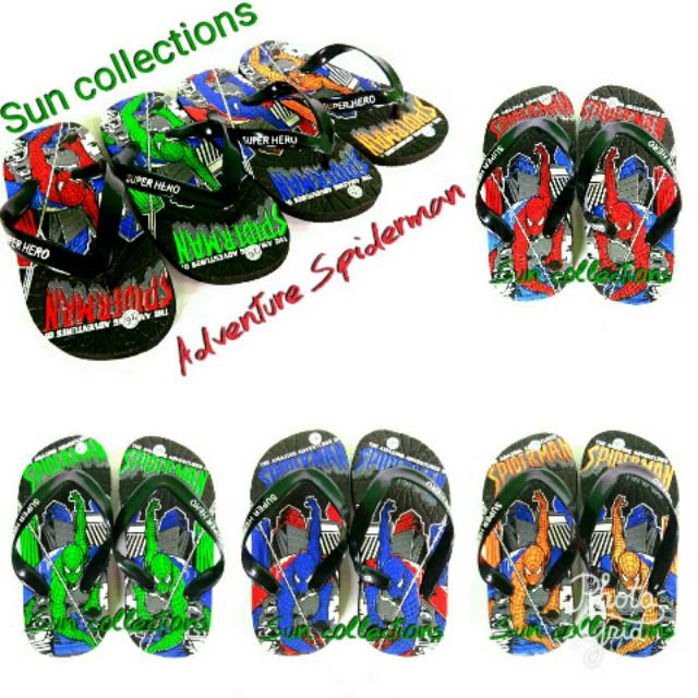 Sandal Jepit anak Adventure spiderman (1)Kg 15 pasang