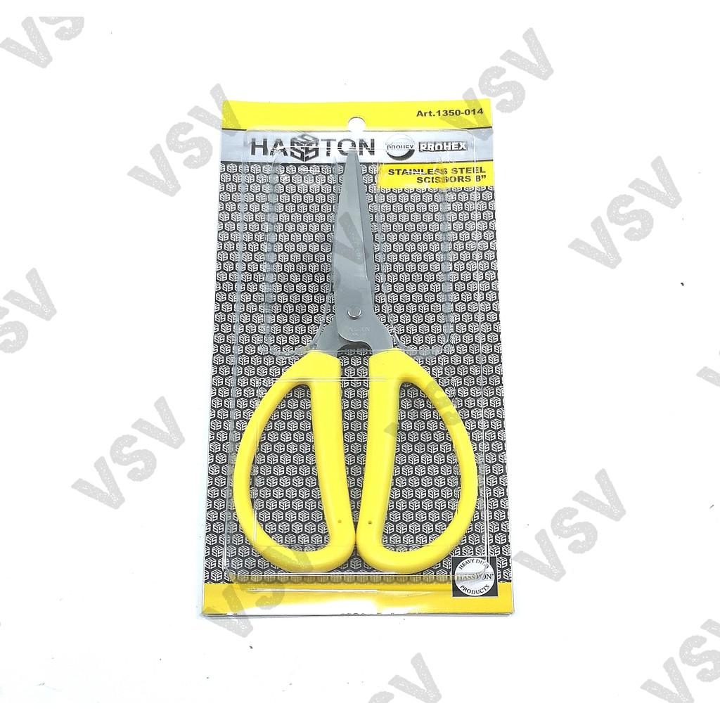 Hasston Gunting Stainless Steel 8&quot; 1350-014 Gunting Kodok Kain Kertas HASSTON