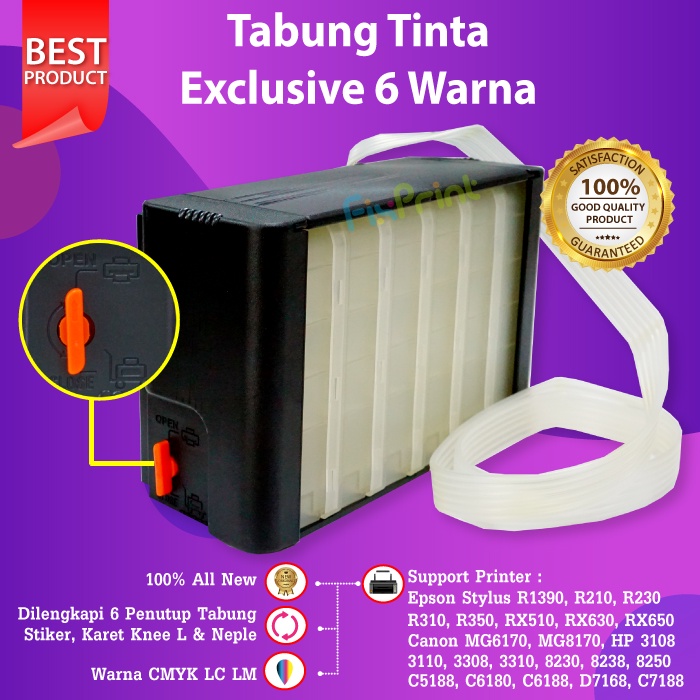 Tabung Tinta Exclusive 6 Warna Printer Canon MG6170, MG8170 Xp 3108 3110, 3308, 3310, 8230, 8238, 8250