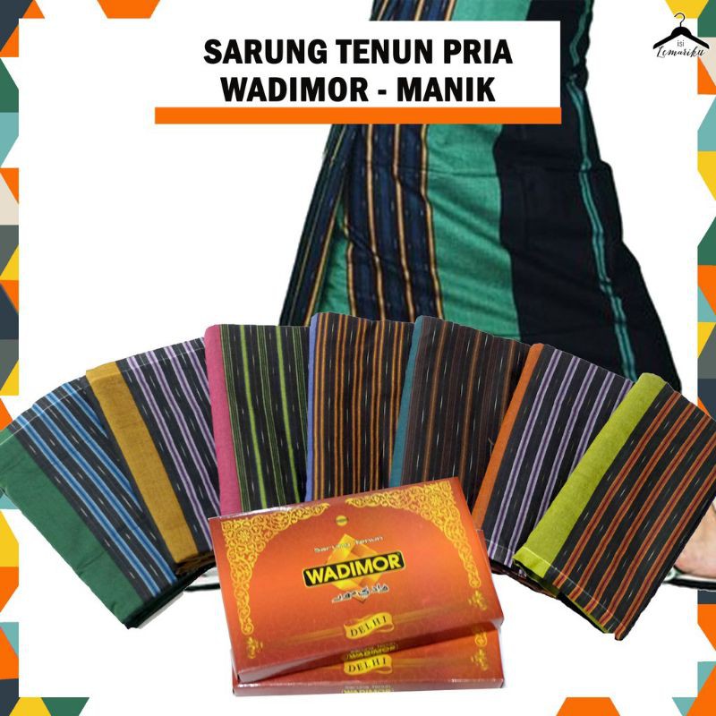 SARUNG TENUN WADIMOR ORIGINAL DEWASA BANYAK MOTIF DAN WARNA, KATUN TEBAL LEMBUT COD PILIH WARNA