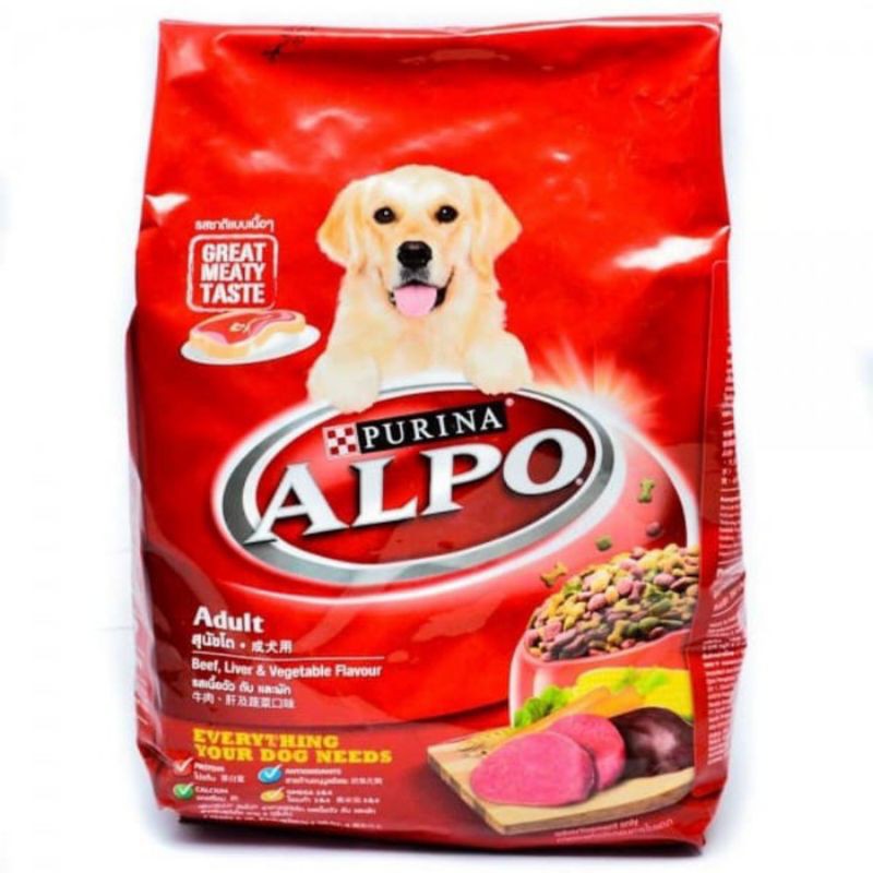 Alpo Adult Beef Liver Vegetable 1,5kg Makanan Anjing Alpo Beef 1.5kg Freshpack