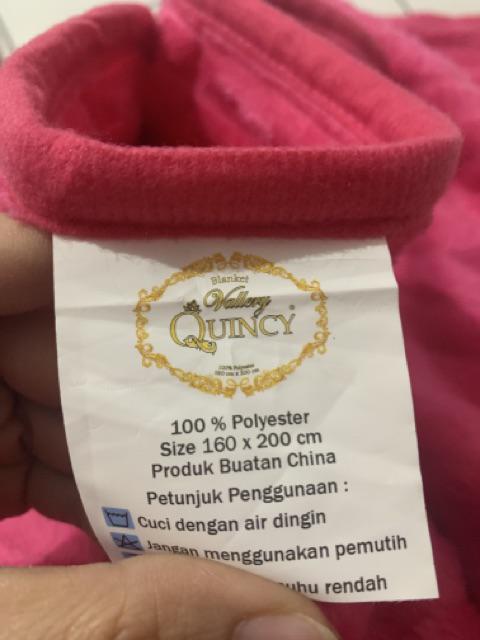 Nn Selimut Vallery Quincy Embossed Size 160 X 200