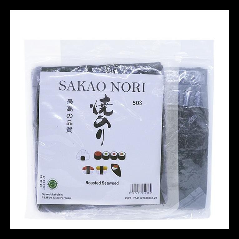 

READY STOK! SAKAO SUSHI NORI 50 SHEET PALING MURAH
