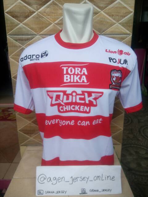 Jersey Madura United Piala Presiden 2018 Home Merah Putih Terbaru Lokal