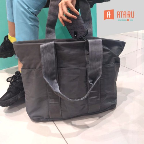 ataru tote bag nylon - abu abu