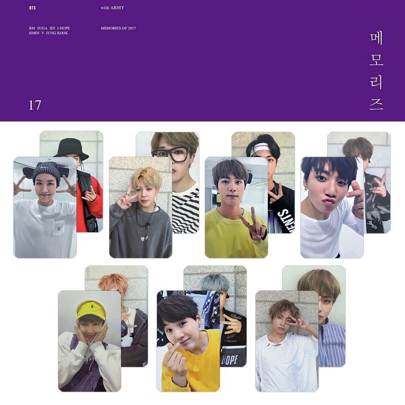 7pcs / set Kartu Lomo Foto Kpop BTS Bangtan Boys 2017 Untuk Hadiah