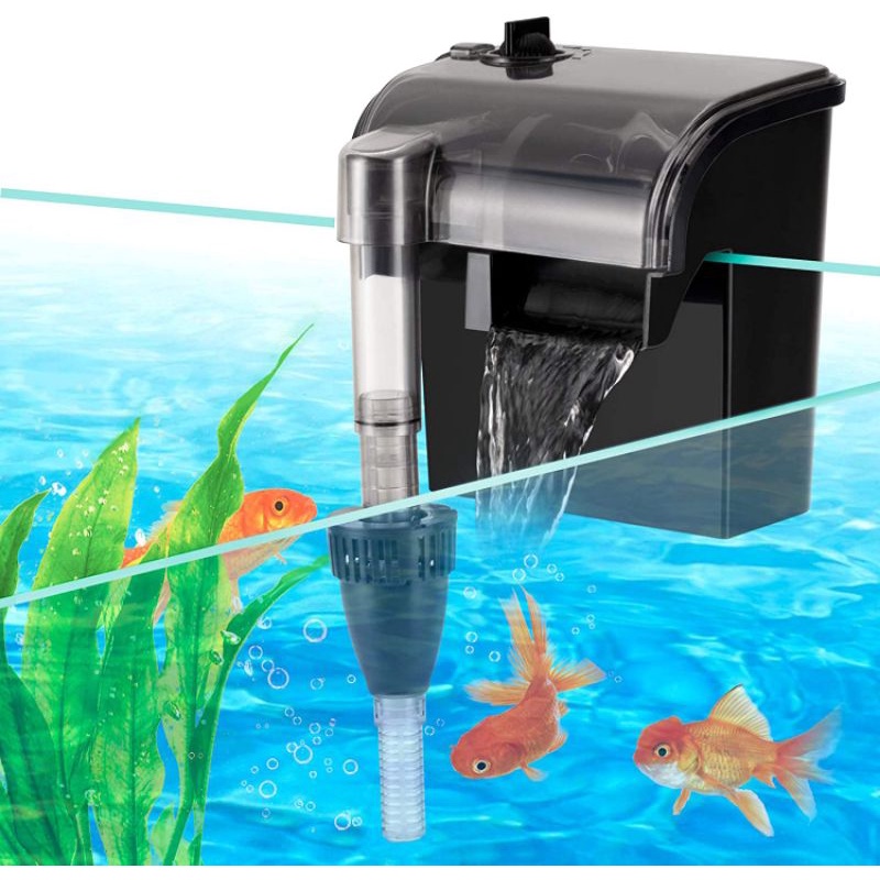 Filter Gantung Air Akuarium Full set Skimmer Aquascape Mini Kecil Tanpa Kuras 501 502 503