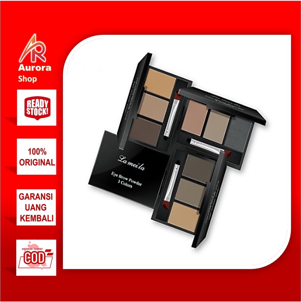 Lameila 3 Color Eyebrow Powder By AURORA 3605