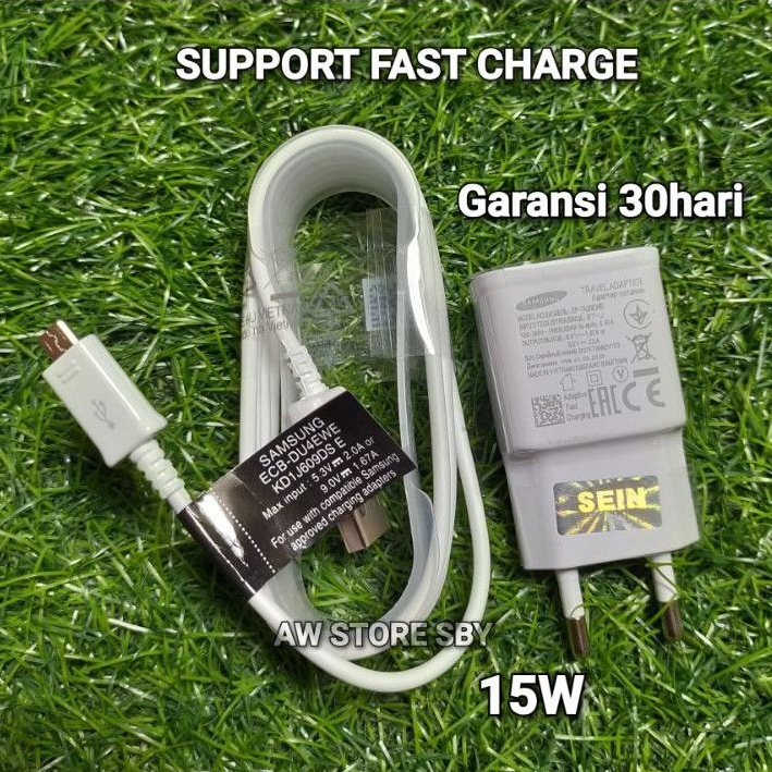 charger samsung micro usb 15W fast charging j2 j3 j4 j5 j6 j7 A6 A6+ A10 A10S (Note 4/ S6)