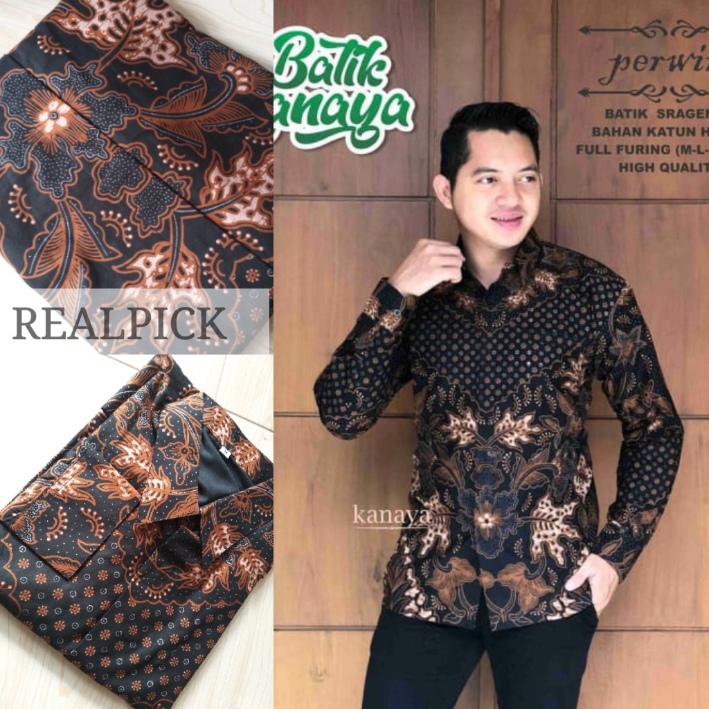 BAJU KEMEJA BATIK PRIA LENGAN PANJANG PENDEK FULL FURING KEMEJA FORMAL BSO OFFICIAL