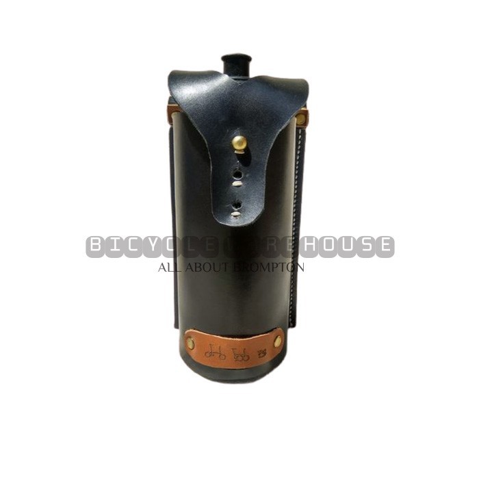 Aksesoris Sepeda Lipat - Tas Handlebar Sepeda Lipat Brompton Leather Bag Brompton Kulit Asli M32