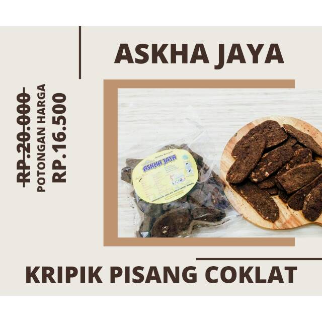 

Kripik pisang coklat khas Lampung Askha jaya