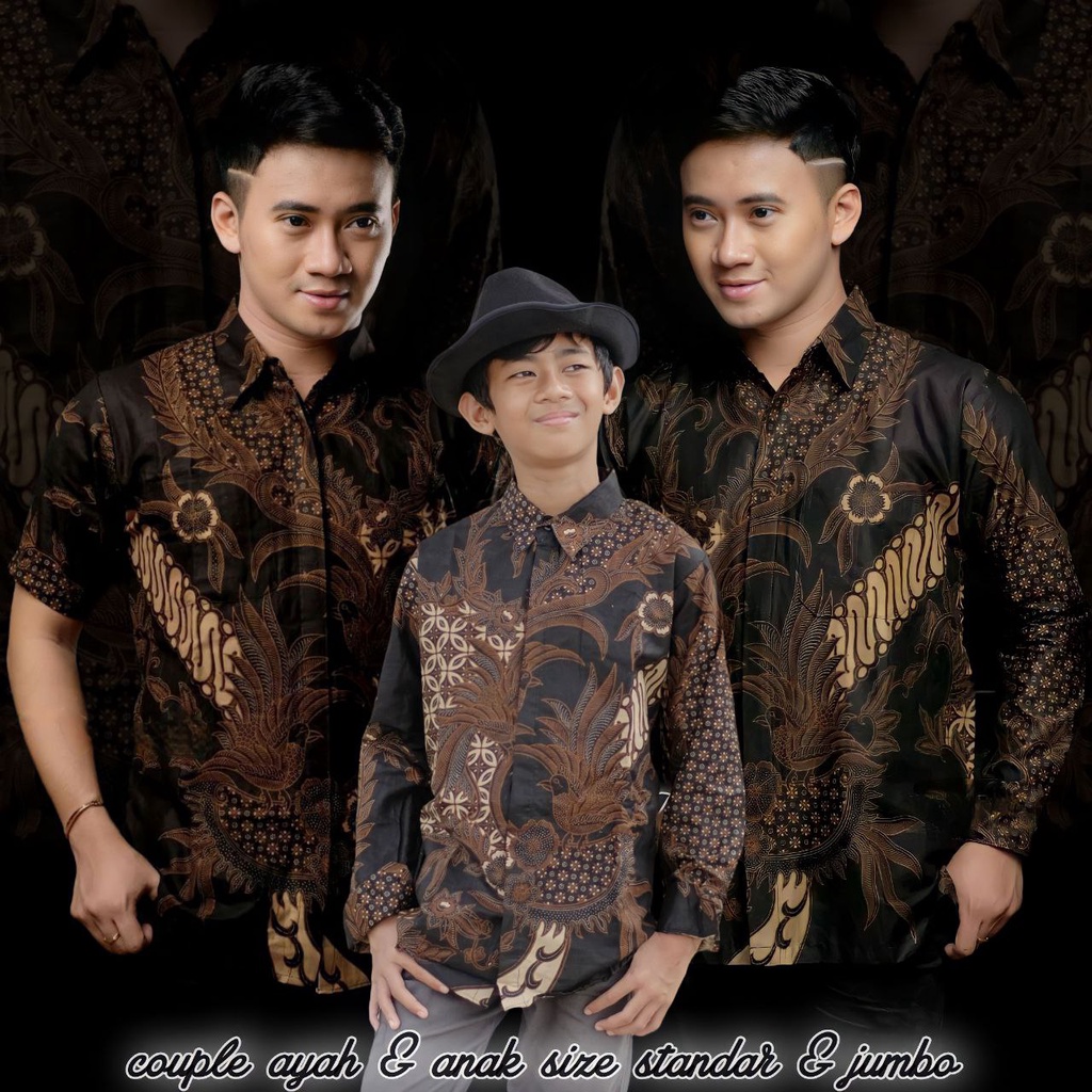 Batik Couple Ayah Dan Anak Laki Laki Modern/kemeja batik pria lengan panjang/Batik pria lengan panjang/Batik pria Lengan pendek/Baju batik pria modern mewah ori