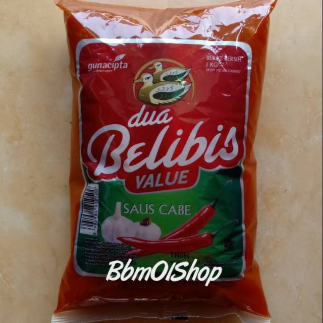 

Saos sambal bantal dua belibis 1kg max 1pc selama promo