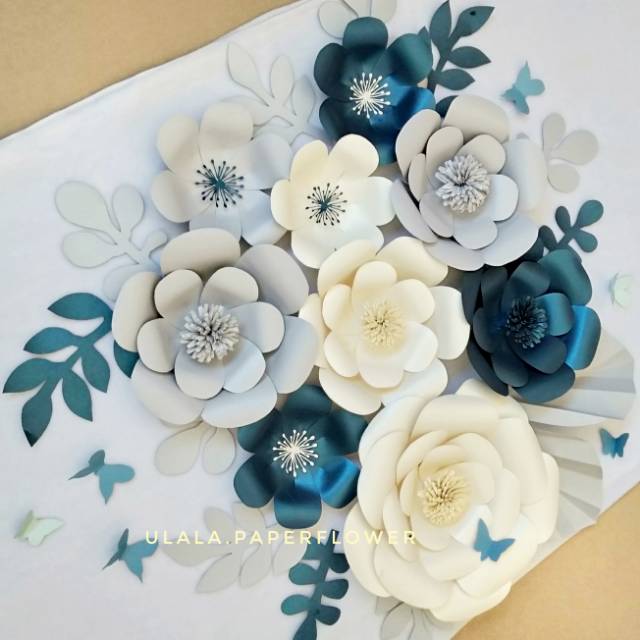 BUNGA KERTAS DEKORASI LAMARAN