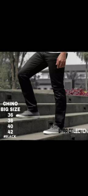 Celana chino panjang pria / cinos big size jumbo / cino cattun casual premium 36 / 42