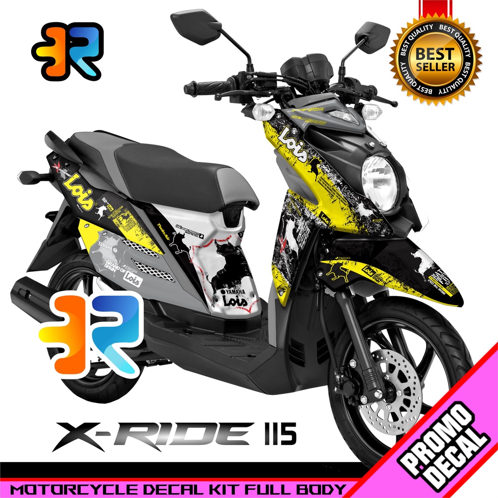 Decal Motor XRide 115 Desain Lois Jeans Sticker Decal X-Ride 115 Full Body
