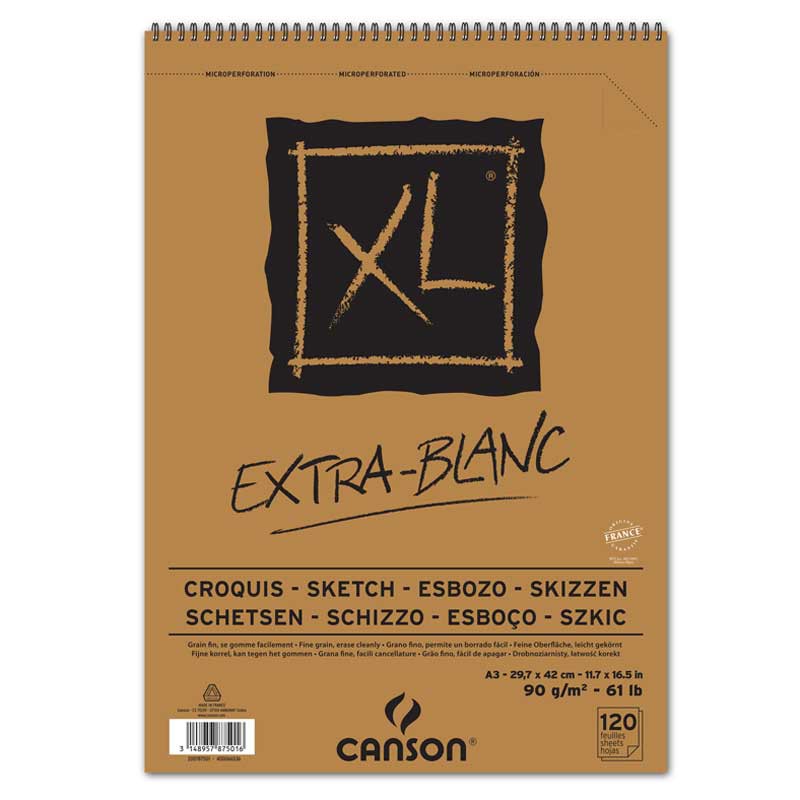 

CANSON XL EXTRA WHITE 90GSM A4 120 SHEET