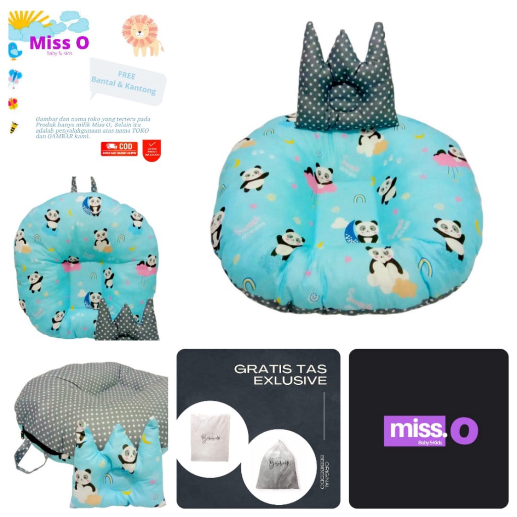 Sofa Bayi Belajar Duduk Miss Oo 001-Panda Kinton Blue