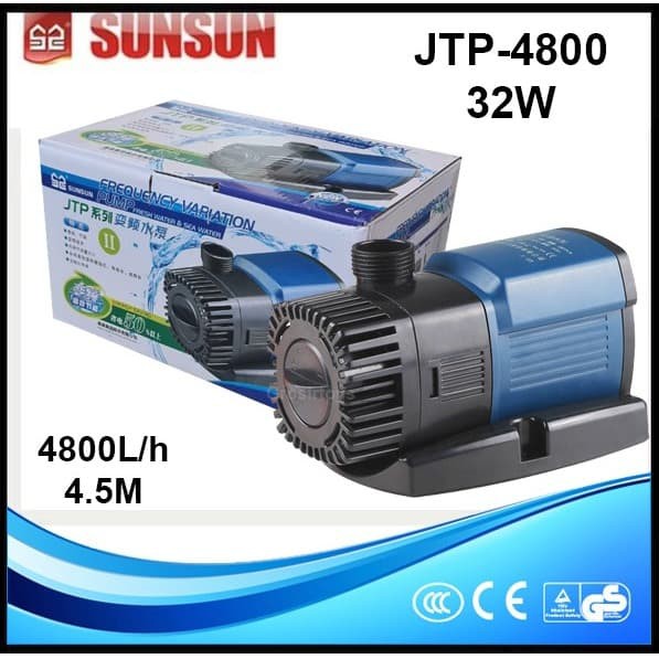 sunsun JTP-4800 JTP4800 32w Submersible Pompa Aquarium Kolam Original  (p1)