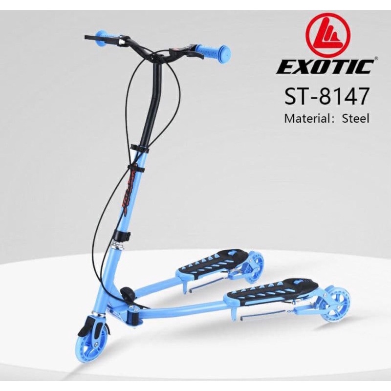 Skuter Lipat EXOTIC ST 8147 Skuter Scooter Y Fliker 3 roda Otoped anak