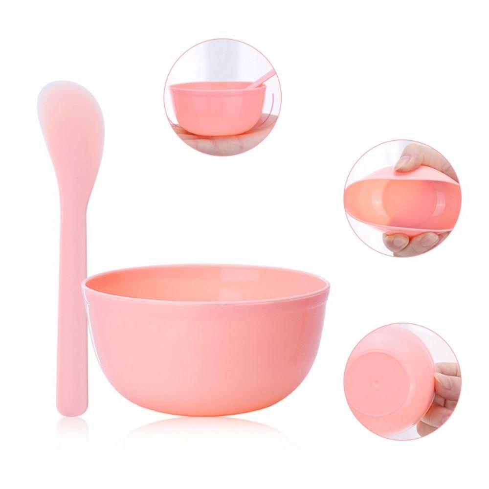 Agustinina Masker Wajah Mixing Bowl Set Wanita 5warna SPA Perlengkapan Kecantikan Masker Spatula DIY Masker Mask Bowl Brushes