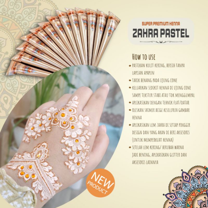 pastel henna zahra