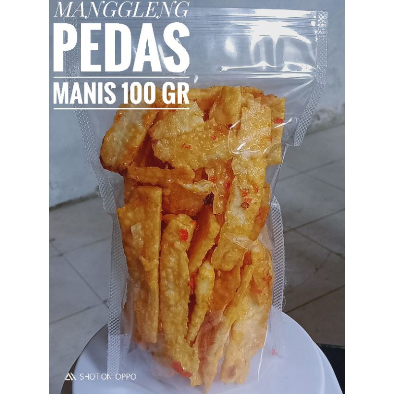 

( PROMO )Manggleng Singkong/keripik singkong pedas manis100gr