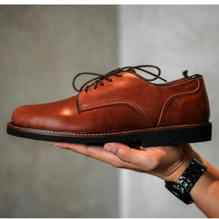 FOSTER BROWN | FORIND x Zapato | Sepatu Kulit Asli Vintage Klasik Pria/Cowok/Men - Derby - Footwear