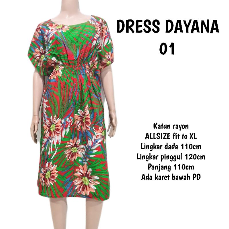 Midi dress kerut / dress dayana/mididress