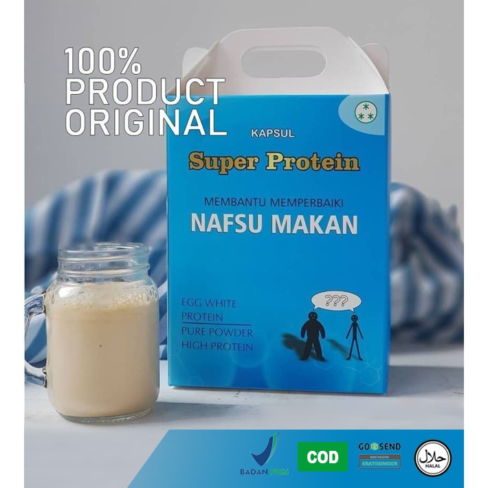 SuperProtein Original - SuperProtein Penggemuk Badan - SuperProtein Kapsul - SuperProtein Kesehatan
