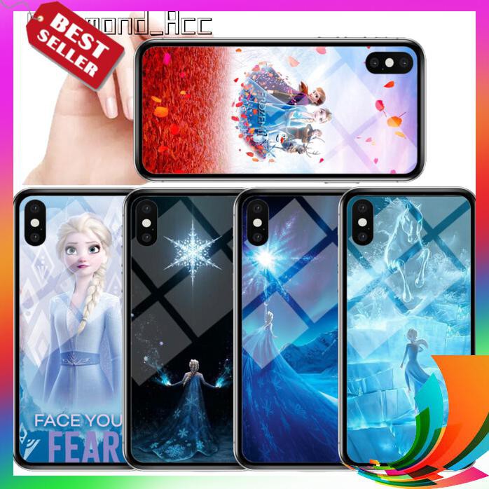 【TERBARU】 PREMIUM Case Hp Glass MOTIF FROZEN OPPO A37