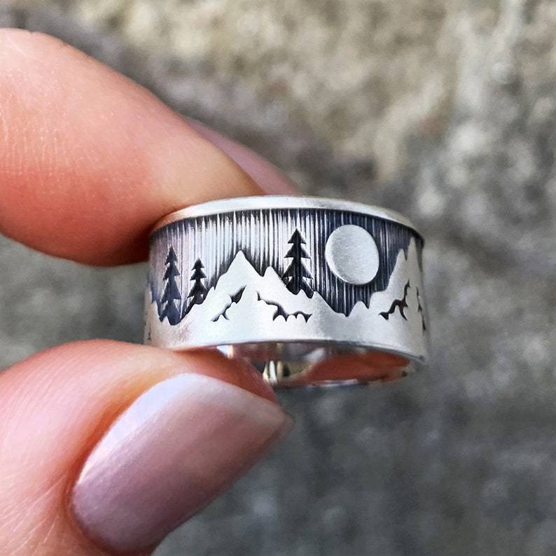 Cincin Gaya retro punk Eropa Dan Amerika Untuk Hadiah