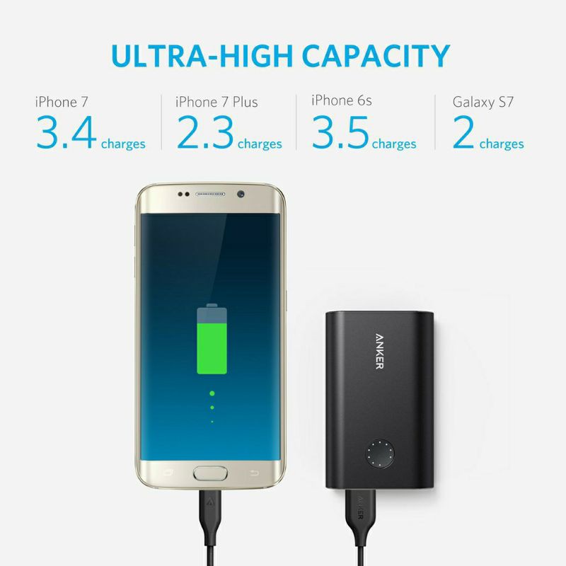 PowerBank Anker PowerCore+ 10050mAh Quick Charge 3.0 Black - A1311