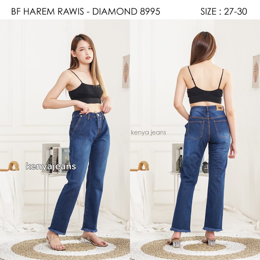 7C-G BOYFRIEND JEANS | HAREM JEANS |BOYFRIEND HAREM JEANS | NONSTREACH JEANS | DIAMOND BK RAWIS | 27 - 30