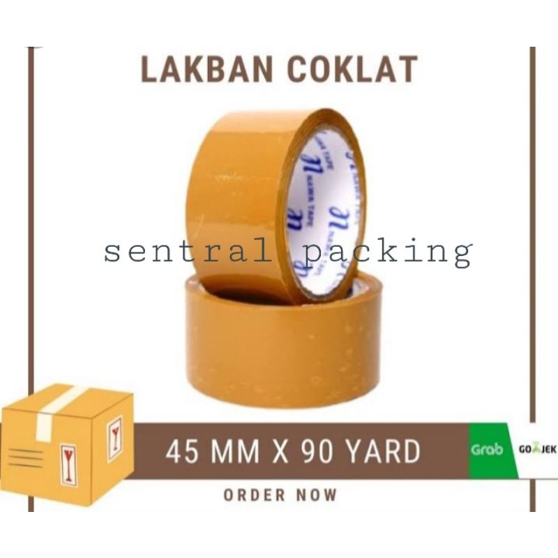 

LAKBAN OPP COKLAT 2Inchi 45mm × 90 Yard / Pcs