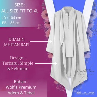 Tunik Atasan  Wanita  Baju  Tunik Remaja  Import Muslim Wanita  