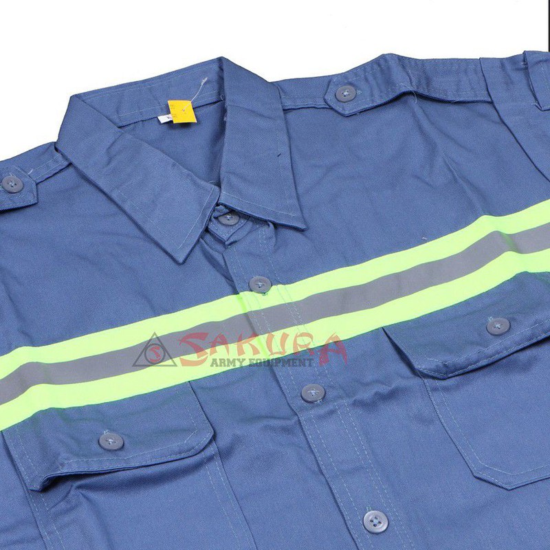 Wearpack Safety Atasan Baju Wearpack Lengan Pendek Abu