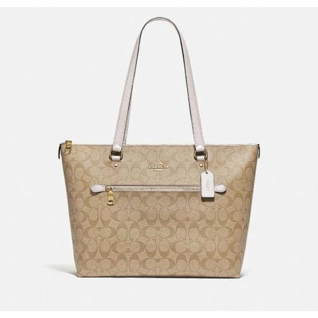 Tas Coach Gallery Tote Chalk New Original