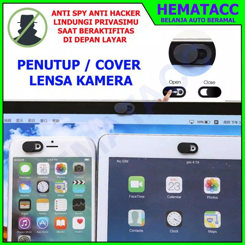 pelindung camera cover webcam sticker aman bs digeser